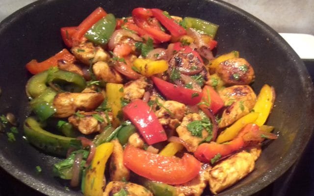 csirke fajitas