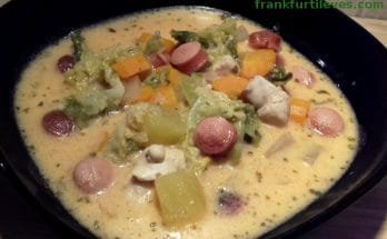 frankfurti leves csirkemellel