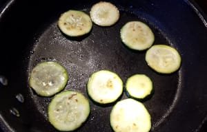 cukkini elősütése