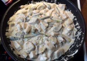 stroganoff csirkemell ragu