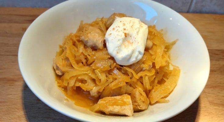 székelykáposzta csirkemellből