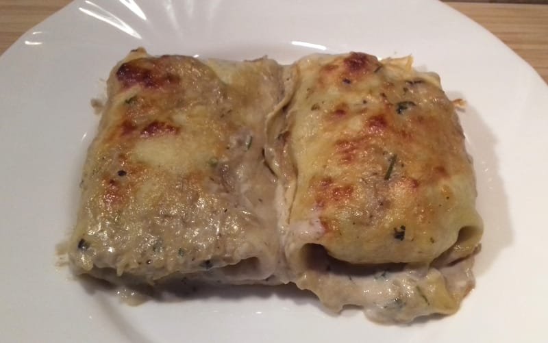 csirkés gombás palacsinta