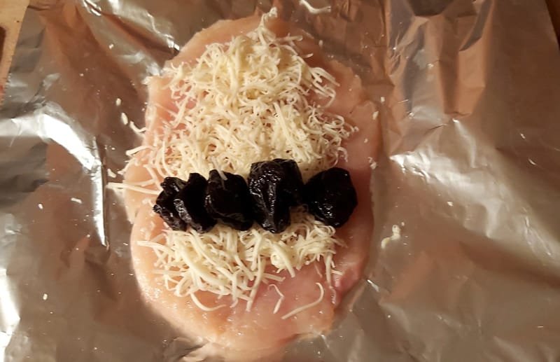 aszalt szilvás csirkemell öszeállítása