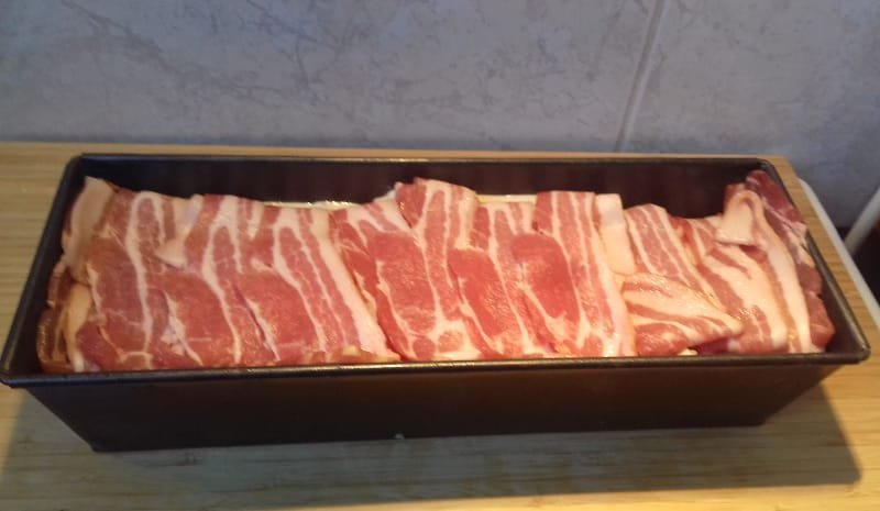 baconos csirkemell torta őzgerincben összeállítása