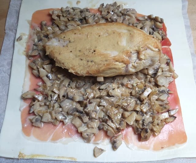 wellington csirkemell összeállítása