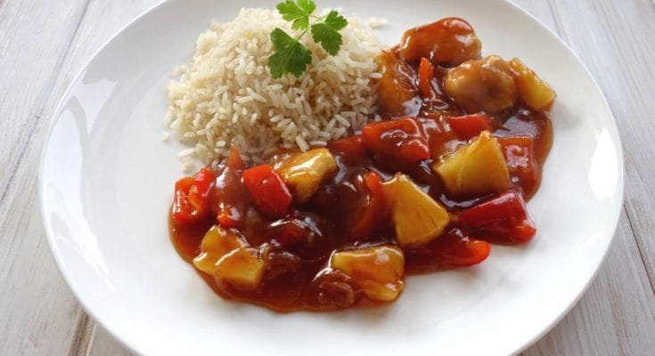 kínai édes savanyú csirke ananásszal