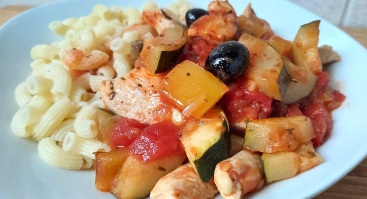 provence-i csirkemell tésztával