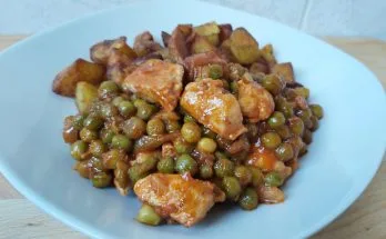 zöldborsós csirkemell ragu
