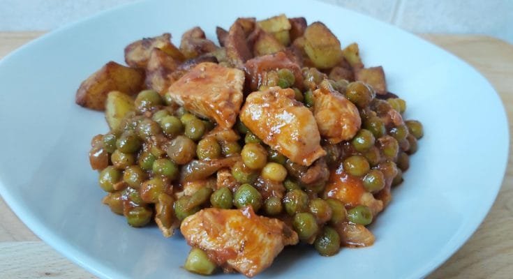 zöldborsós csirkemell ragu