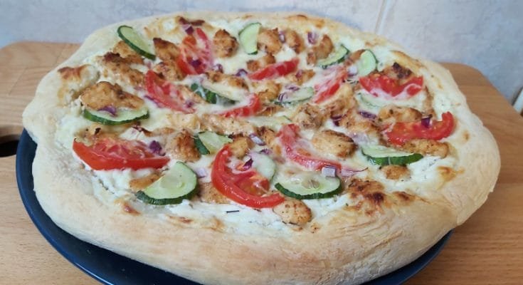 házi gyrosos pizza recept
