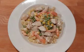 tejszínes zöldséges csirkemell tésztával