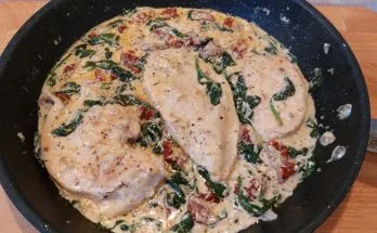 toszkán csirkemell serpenyőben