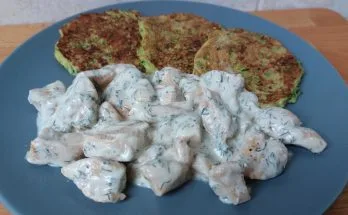 kapros tejszínes csirkemell cukkini tócsnival