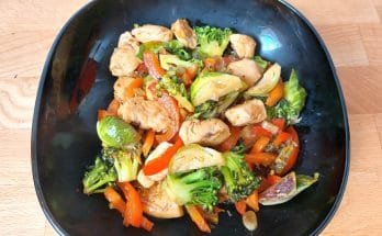 zöldséges csirkés stir fry