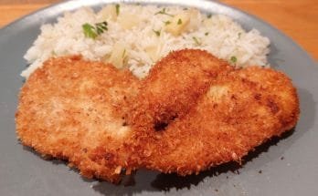 kókuszbundás csirkemell ananászos rizzsel