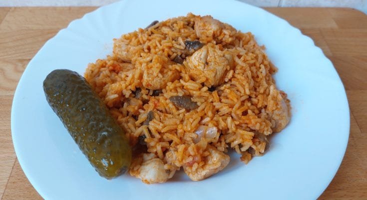 bácskai rizseshús gombával