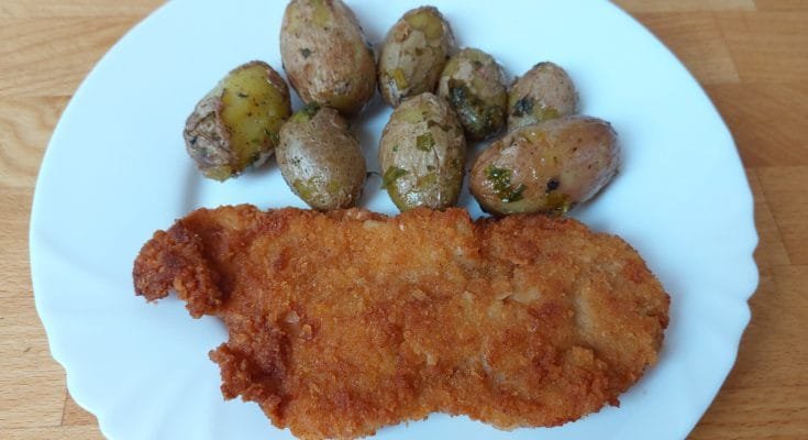 rántott hús tojás nélkül petrezselymes krumplival