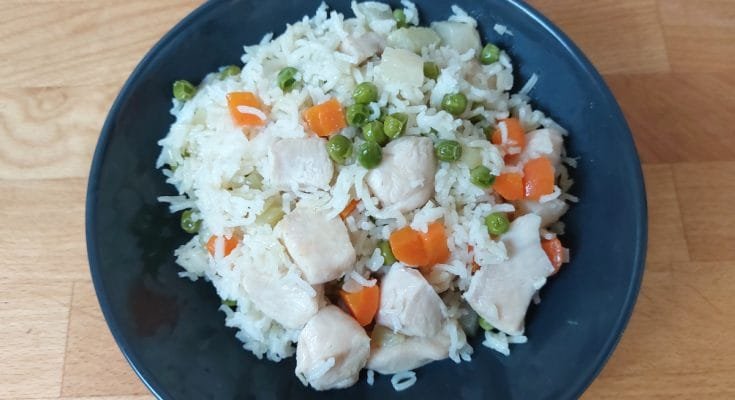 tavaszi rizses hús csirkemellből