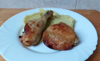 mézes mustáros csirkecomb krumplipürével