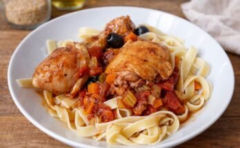 csirke cacciatore tésztával